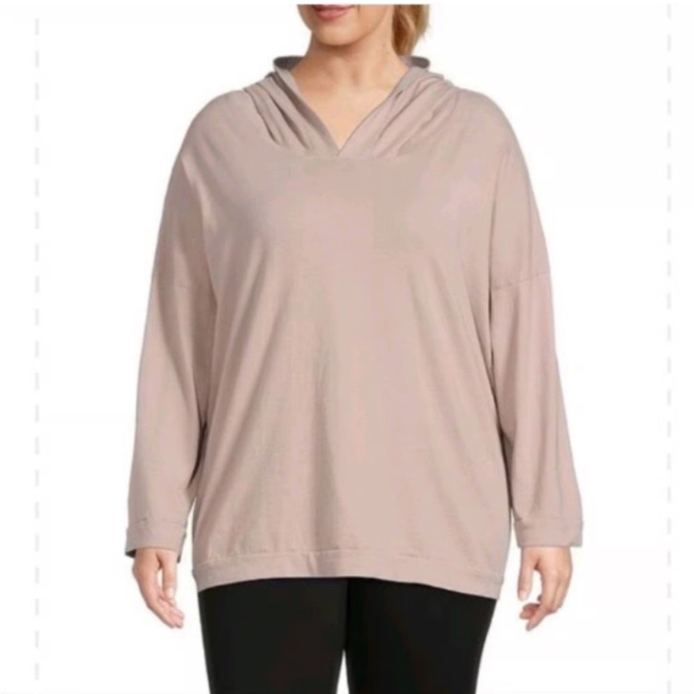 Bryn Walker frank oversized boxy fit sweatshirt hoodie dusty mauve Top Sz small